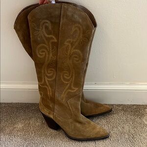 Zara Women's Tan Western Boots